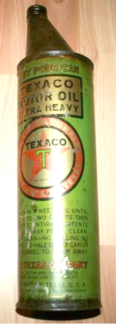 TEXACO Motor Oil Extra Heavy 'Easy Pour' Can