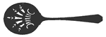 Spoon, Casserole Spoon (Pierced), 7" or Greater, Sterling Silver