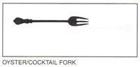 Fork, Cocktail / Oyster / Shrimp Fork (2 tines), 4" or more, Sterling Silver
