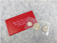 1776-1976 Silver Bicentennial 3 Coins Uncirculated Set in Red Envelope (U.S. Mint, 1976)