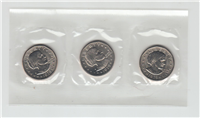 Susan B. Anthony Dollar 3 Coin Souvenir Set  (U.S. Mint, 1979)