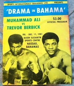 12-11-81 MUHAMMAD ALI / BERBICK Heavyweight Boxing Program