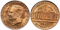 USA 1917 McKinley Birthplace Memorial Gold Dollar Coin 