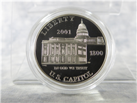 Capitol Visitor Center Silver Dollar Proof with Box & COA  (US Mint, 2001-P)