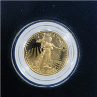 $5 Gold American Eagle Proof in Box with COA (US Mint, 2002W)   