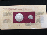 1993-P US Mint Thomas Jefferson Coinage And Currency Set