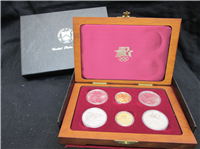 6 Coin Olympic Proof Set with two $10 Gold Coins  (US Mint, 1983 1984)