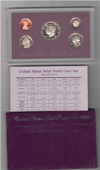1989 US Mint Proof Set  (5 coins)