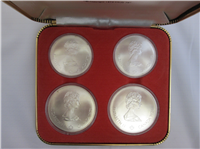Montreal Olympics XXI 4-Coin Uncirculated Set Silver Series VI (Royal Canadian Mint, 1976)