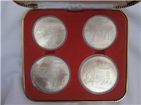 Montreal Olympics XXI 4-Coin Uncirculated Set Silver Series VI (Royal Canadian Mint, 1976)