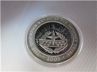 Shawnee Nation Lewis & Clark & Drouillard One Dollar Silver Proof Coin (U.S. Mint, 2002)