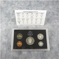 5 Coins Silver Proof Set with Black Box & COA  (US Mint, 1998)