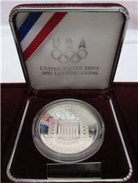 1992-S US MINT Olympic Silver Dollar Proof in OGP Box with COA