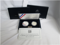 1994S World Cup Commemorative 90% Silver Dollar & Half Dollar Proofs with Box and COA   (US Mint, 1994)