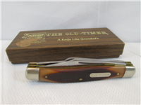 SCHRADE OLD TIMER USA  80T Amber Delrin Stockman