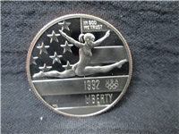 1992-S Olympic 2-Coin Silver Proof Set in OGP Box with COA