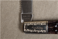 2000 REMINGTON UMC R1630SB Engraved Bolster Limited Edition Navigator Silver Bullet Knife