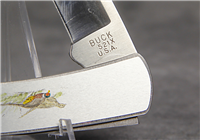 BUCK VIP 1 521 Ringneck Pheasant Folding Lockback Knife MINT IN BOX