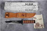 1998 KA-BAR 1219C2 100th Anniversary Leather USMC Fighting Knife
