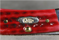 2013 CASE XX 02758 - 61225L SS Red Bone Pocket Worn Mini-Lockback Knife