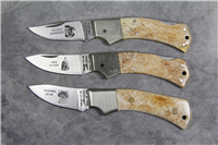 Rare Vintage PARKER CUT CO. Indians Series IV Set of 3 Pocket Knives