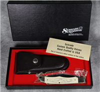 SCHRADE SCRIMSHAW SC-500 Bighorn Sheep Lockblade Knife