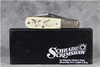 1980 SCHRADE SCRIMSHAW SC-506 Ducks Barlow