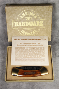 1979 BOKER TREE BRAND American Hardware Industry Commemorative Lockback Knife