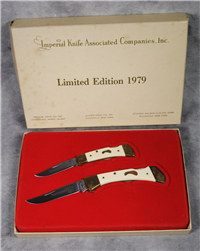 1979 IMPERIAL KNIFE ASSOC. Old Faithful Companions II Lockback Knife Set