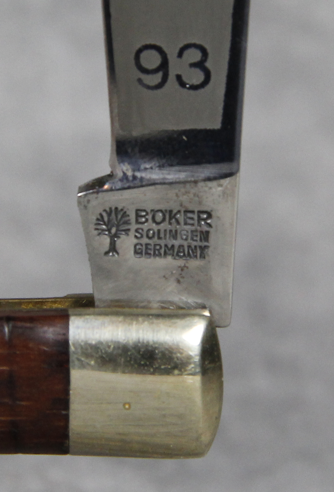 What is a Vintage BOKER TREE BRAND 93 Classic Wood Slimline Trapper Pocket  Knife worth?