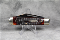 1965-1969 CASE XX USA 6231 1/2 Red/Brown Jigged Bone Large Torpedo Jack Knife