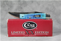 2002 CASE XX USA 610094 Limited Edition Carribean Blue Bone Toothpick