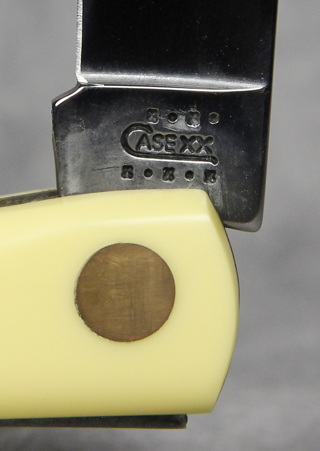 2001 case xx 3137 cv yellow composite sod buster jr  pocket knife mint in box