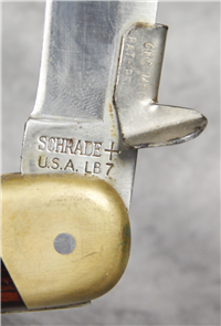Vintage SCHRADE  LB7 Rosewood Bear Paw Lockback Pocket Knife