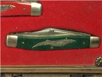 1976 SCHRADE American Eagle Commemorative Series 5 Knife Set Display
