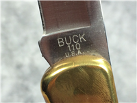 BUCK 110 Wood Lockback  with Sheath