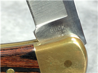 2001 BUCK 110 Wood Lockback  with Sheath