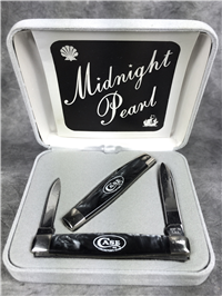 1982 CASE XX USA Midnight Pearl Limited Ed Collectors Club Set of 2 Pen Knives