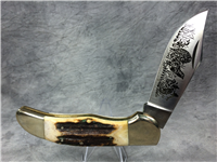 TAYLOR CUTLERY Limited Edition Elk Horn Surgical 1979 Stag Folding
