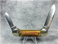 1981 IXL SCHRADE WOSTENHOLM Limited Edition Stag 2-Blade Canoe