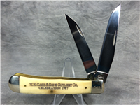 1997 CASE XX USA 6254 WH SS Celebration Ltd Ed Natural Smooth Bone Wharncliff Trapper Knife