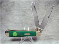 1998 JOHN DEERE CASE XX USA 6254 SS Green Trapper Pocket Knife