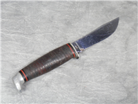 1965-1985 CASE XX USA 366 Stacked Leather Fixed Blade Hunting Knife