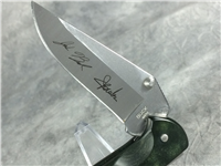 2010 BUCK 450 Green Lockback  *Signatures Blade Etching*