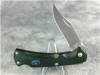2010 BUCK 112 Ranger Green Single-Blade Lockback Knife with Leather Sheath
