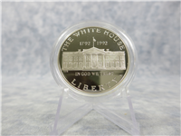 White House 200th Anniversary Proof Silver Dollar Coin  (US Mint, 1992)