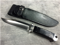 A.G. RUSSELL 9-1/2" 440C Hunting Knife with Leather Sheath