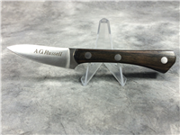 A.G. RUSSELL 6-inch Fixed Blade Knife with Leather Sheath