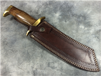 ASH Custom Handmade 13" Wood Fixed Blade 440C Hunter Knife with Leather Sheath