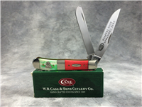 2005 CASE XX 6254 SS Green & Red Bone Christmas Trapper